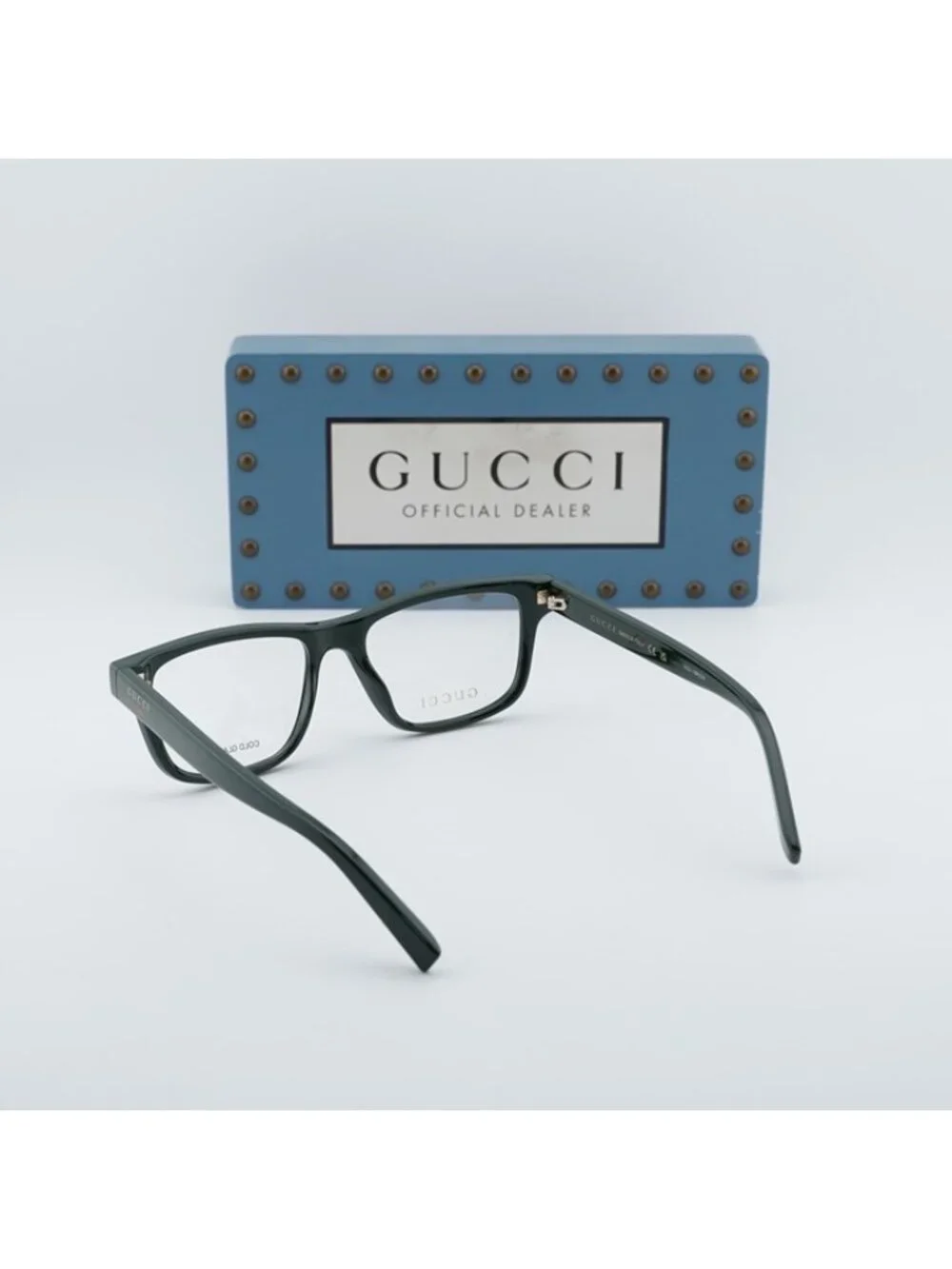 Gucci GG1987O 004 Eyeglasses Dark Green 54mm Square Frame